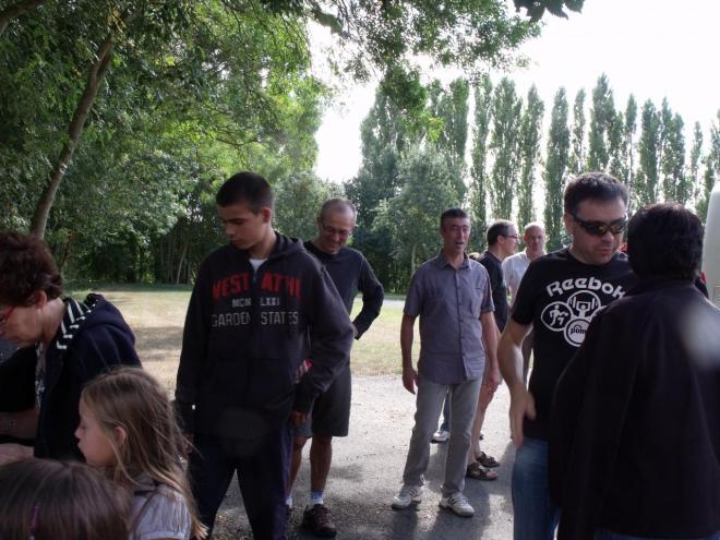 Après une bonne randonnée pour les marcheurs et les cyclos un bon apéro